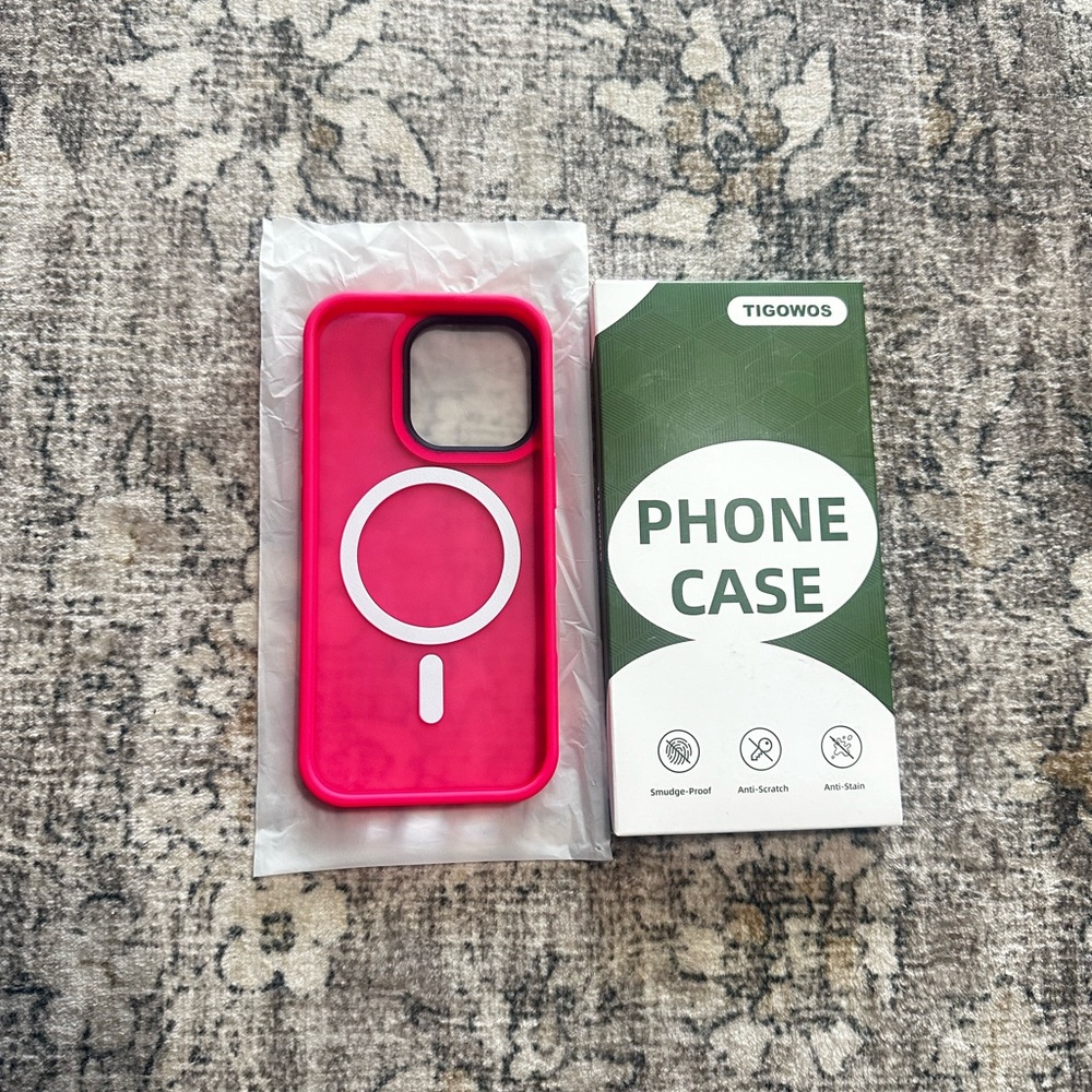 iPhone 16 Pro Phone Case 6.3 inch, Hot Pink - Picture 9 of 12